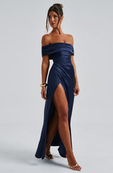 Fioreclo Gwendolina Maxi Dress in Navy