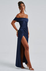 Fioreclo Gwendolina Maxi Dress in Navy