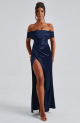 Fioreclo Gwendolina Maxi Dress in Navy