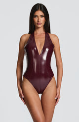 Fioreclo Harlyn Bodysuit in Cherry Lacquer