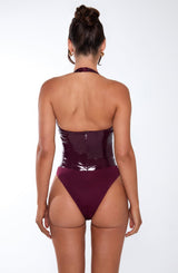 Fioreclo Harlyn Bodysuit in Cherry Lacquer