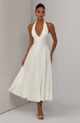 Fioreclo Haylen Midi Dress in Ivory