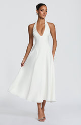 Fioreclo Haylen Midi Dress in Ivory