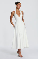 Fioreclo Haylen Midi Dress in Ivory