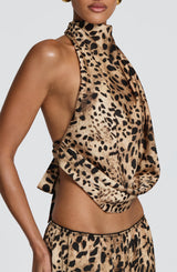 Fioreclo Hazelle Top in Leopard Print