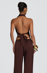 Fioreclo Hazelle Top in Plum Brown