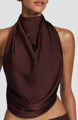 Fioreclo Hazelle Top in Plum Brown
