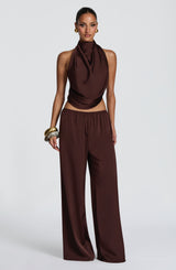Fioreclo Hazelle Top in Plum Brown