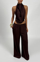 Fioreclo Hazelle Top in Plum Brown
