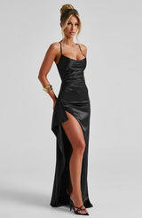 Fioreclo Helena Maxi Dress in Black