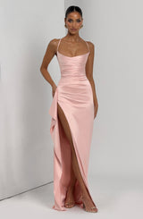 Fioreclo Helena Maxi Dress in Blush