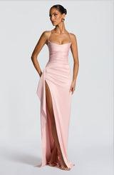 Fioreclo Helena Maxi Dress in Blush