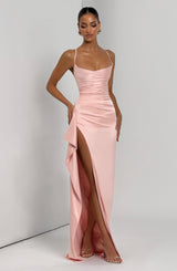 Fioreclo Helena Maxi Dress in Blush