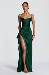 Fioreclo Helena Maxi Dress in Emerald