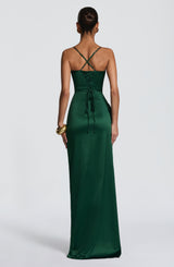 Fioreclo Helena Maxi Dress in Emerald