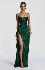 Fioreclo Helena Maxi Dress in Emerald
