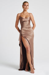 Fioreclo Helena Maxi Dress in Hazel