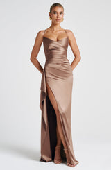Fioreclo Helena Maxi Dress in Hazel