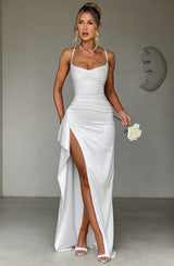 Fioreclo Helena Maxi Dress in Ivory