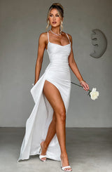 Fioreclo Helena Maxi Dress in Ivory