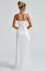 Fioreclo Helena Maxi Dress in Ivory