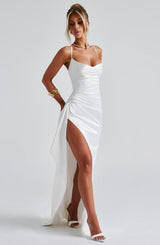 Fioreclo Helena Maxi Dress in Ivory