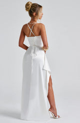 Fioreclo Helena Maxi Dress in Ivory