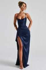 Fioreclo Helena Maxi Dress in Navy