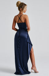 Fioreclo Helena Maxi Dress in Navy