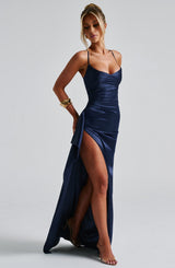 Fioreclo Helena Maxi Dress in Navy