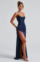 Fioreclo Helena Maxi Dress in Navy