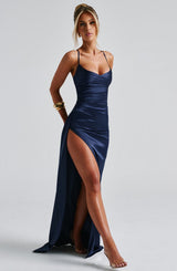 Fioreclo Helena Maxi Dress in Navy