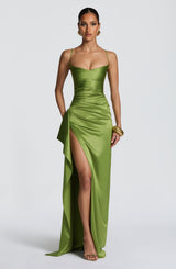 Fioreclo Helena Maxi Dress in Olive