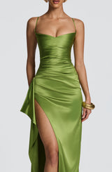 Fioreclo Helena Maxi Dress in Olive