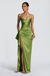 Fioreclo Helena Maxi Dress in Olive