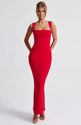 Fioreclo Helina Maxi Dress in Red
