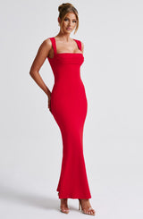 Fioreclo Helina Maxi Dress in Red