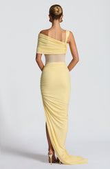 Fioreclo Henriella Maxi Skirt in Lemon