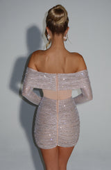 Fioreclo Hydria Mini Dress in Nude