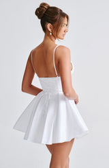 Fioreclo Imara Mini Dress in Ivory