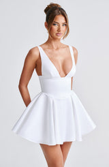 Fioreclo Imara Mini Dress in Ivory