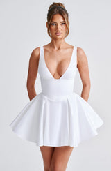 Fioreclo Imara Mini Dress in Ivory