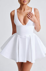 Fioreclo Imara Mini Dress in Ivory