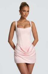 Fioreclo Imogena Mini Dress in Blush