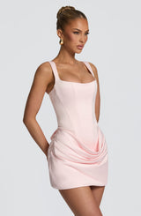 Fioreclo Imogena Mini Dress in Blush