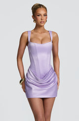 Fioreclo Imogena Mini Dress in Lilac