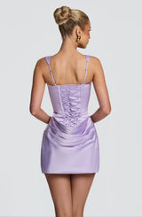 Fioreclo Imogena Mini Dress in Lilac