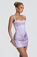 Fioreclo Imogena Mini Dress in Lilac