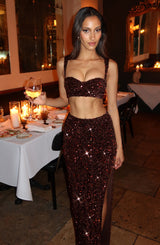 Fioreclo Inara Bralette in Plum Brown