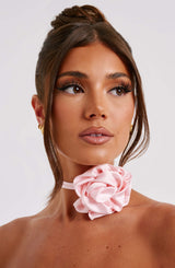 Fioreclo Indira Floral Neck Tie in Blush